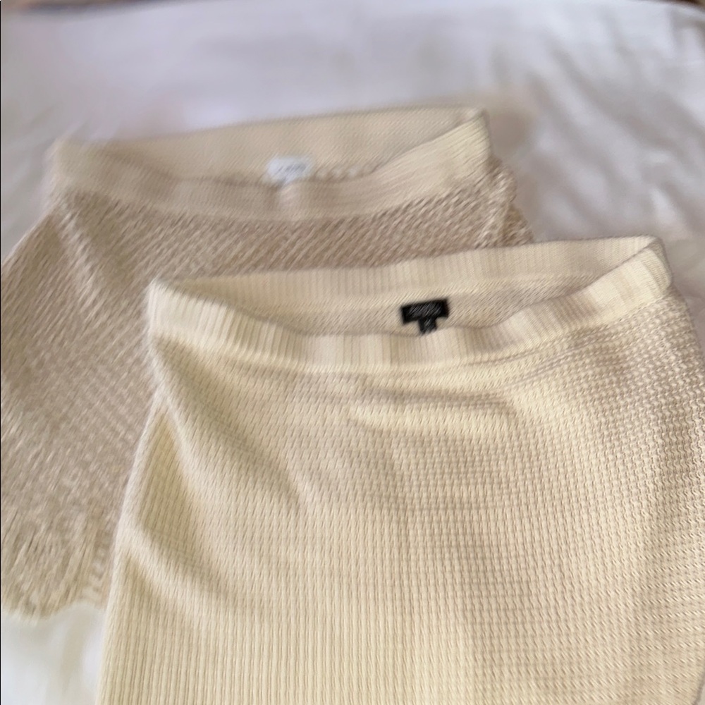 Elegant Cream Mini Skirt